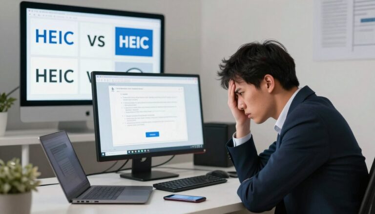 مشاكل مشاركة ملفات HEIC